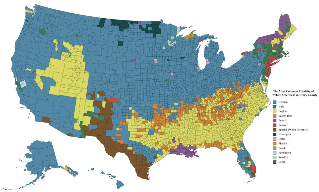 White Americans ancestry