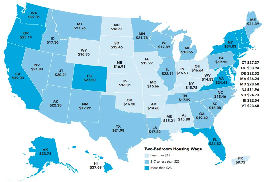 How Much You Have To Earn To Afford A Two-Bedroom Home In Every U.S ...