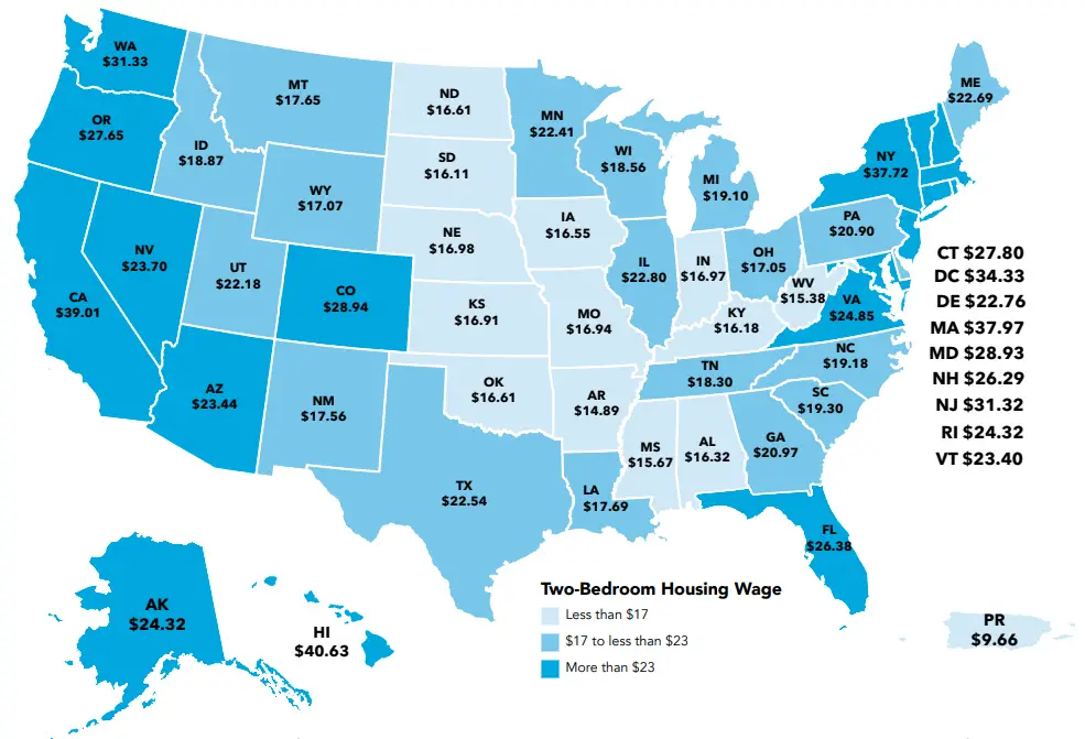 How Much You Have To Earn To Afford A Two-Bedroom Home In Every U.S ...