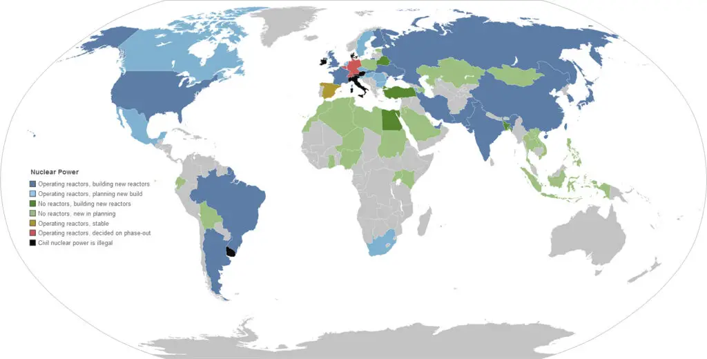 The world's nuclear power plants - Vivid Maps