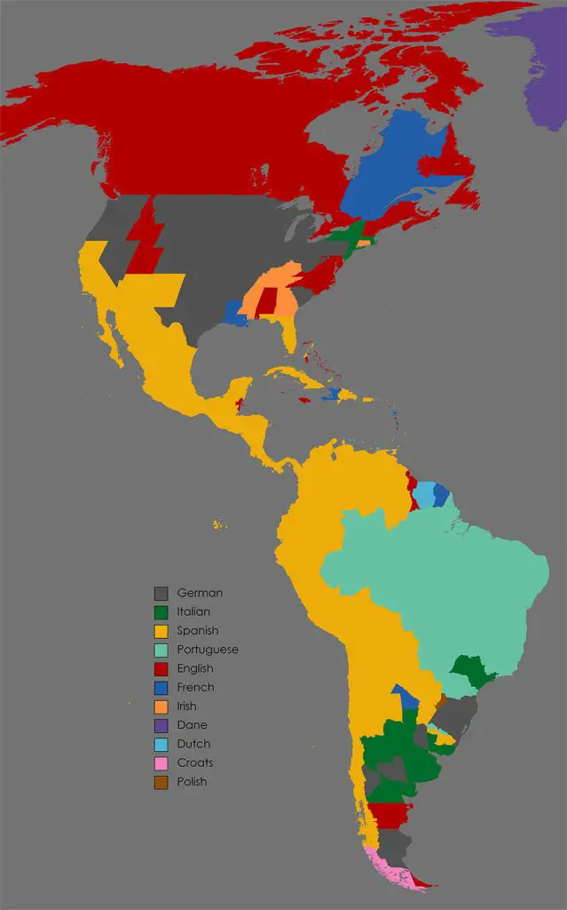 Most common European ancestry in the Americas Mapped