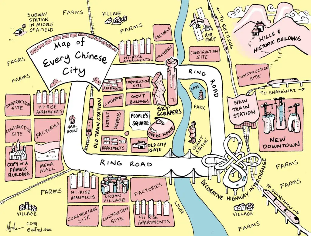 Map of every Chinese city