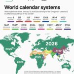 Calendar Systems Used Throughout the World Calendar System World Map