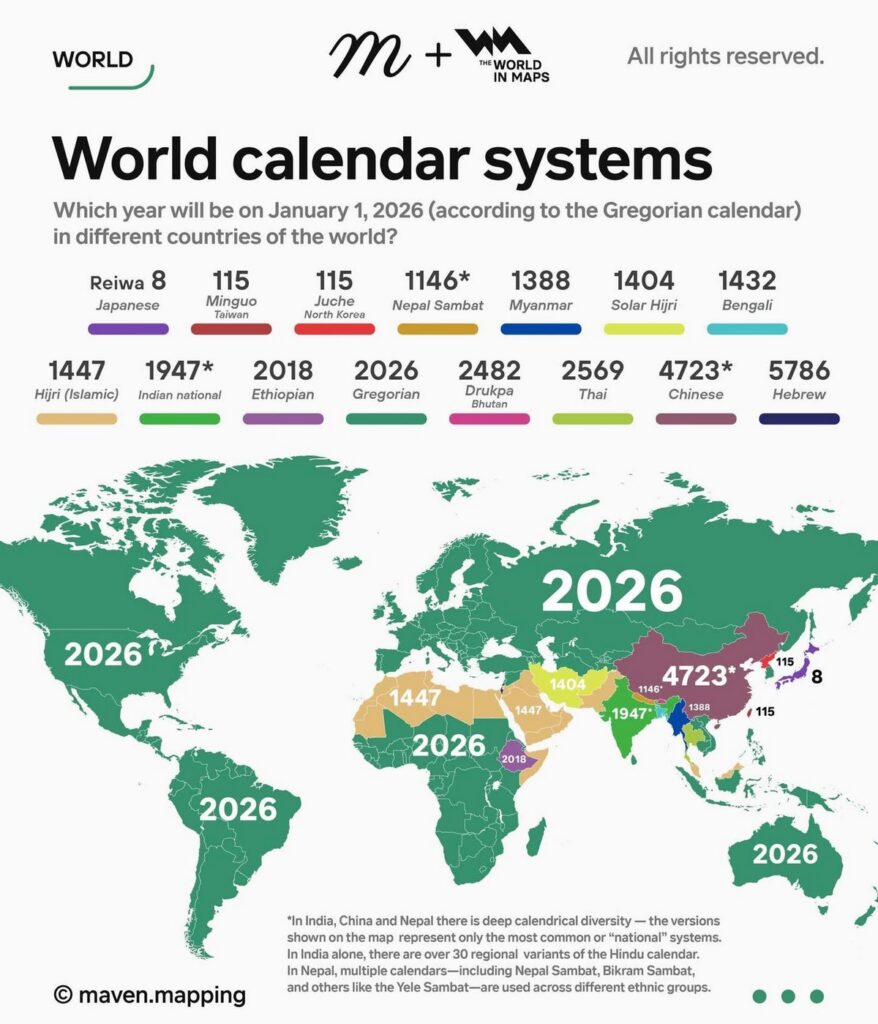 Calendar System World Map
