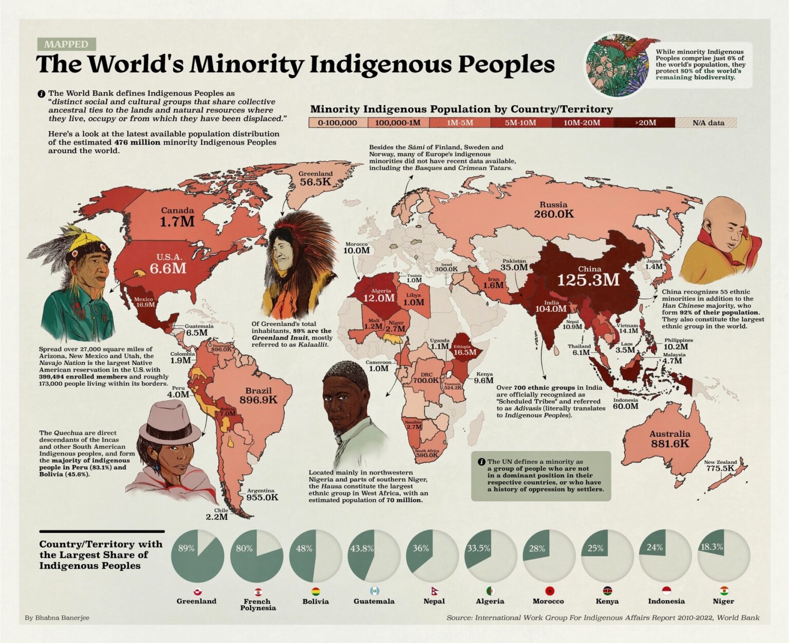 The World’s Minority Indigenous Peoples - Vivid Maps