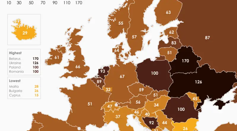 Potato consumption in Europe mapped