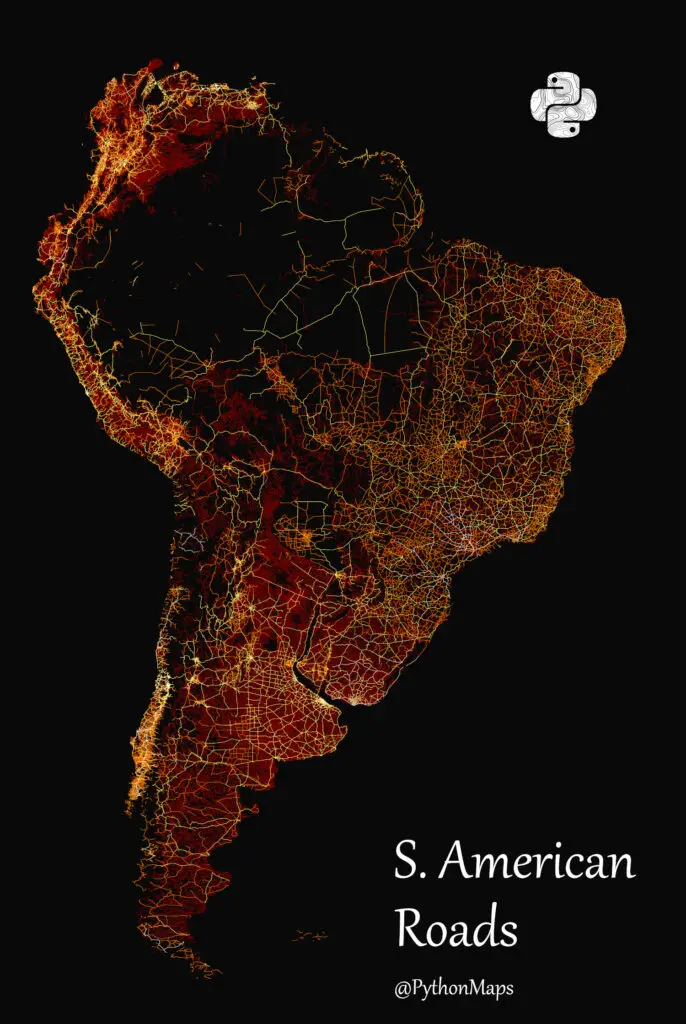 Roads in South America