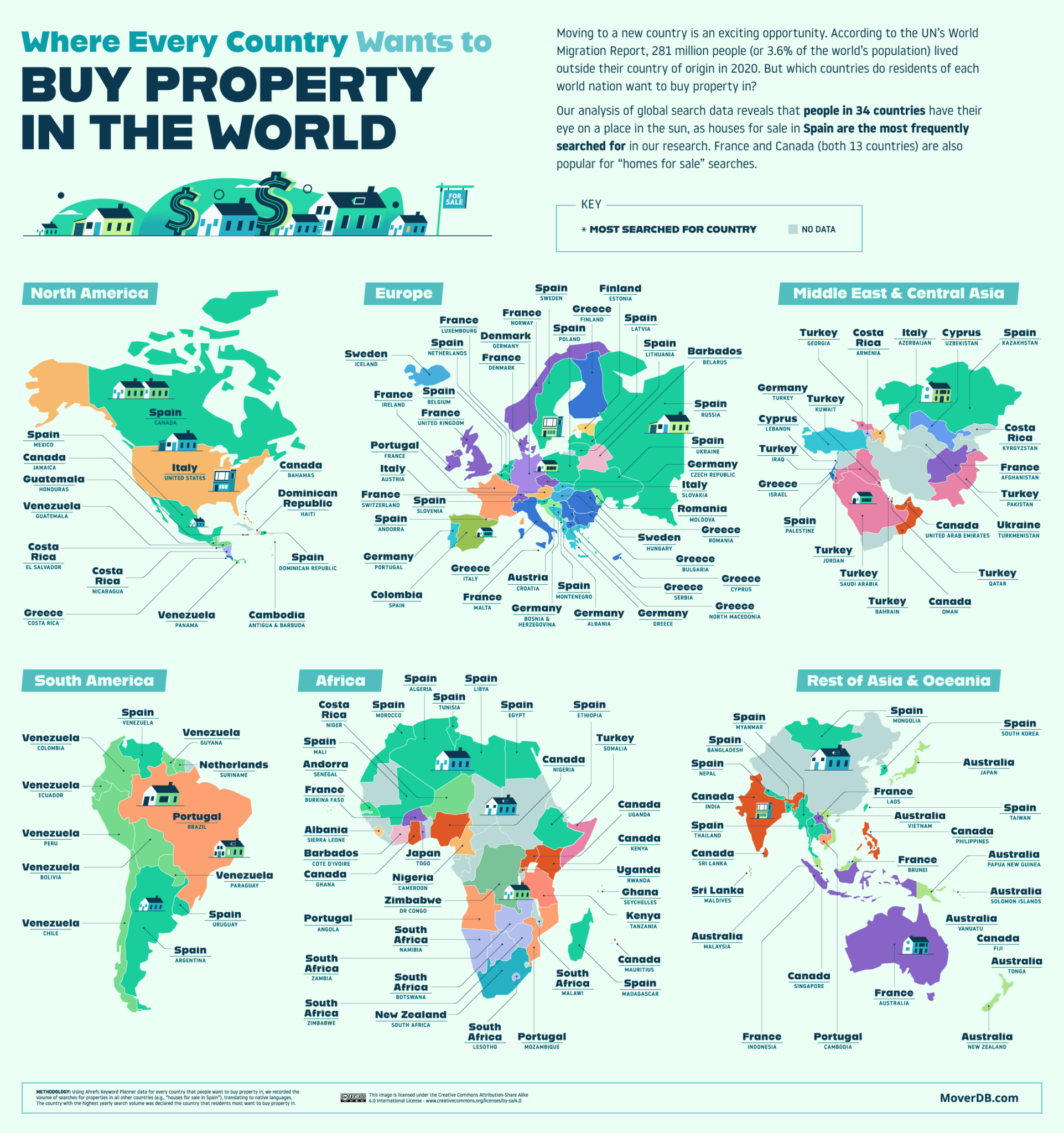 The Most Desirable Countries And States For Property Hunters - Vivid Maps