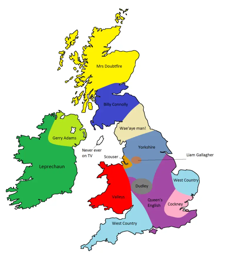 English Accents and Dialects Around The World - Vivid Maps