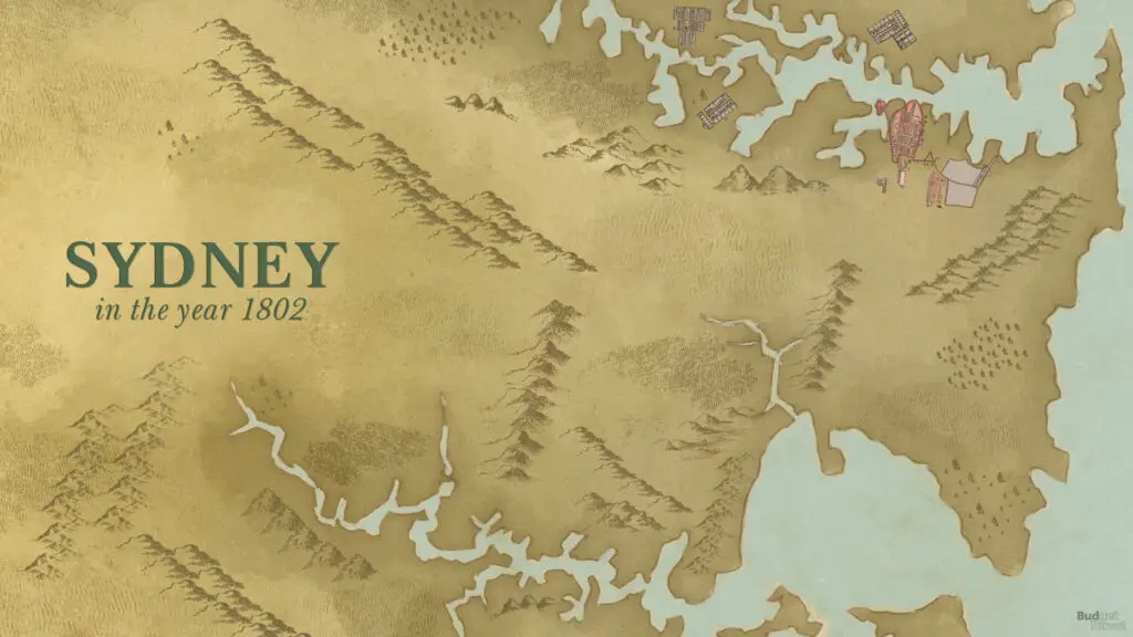 Map of Sydney in 1802