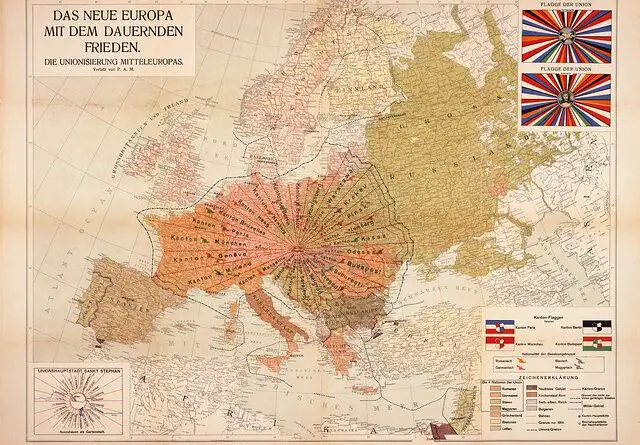 Map of first union in Europe