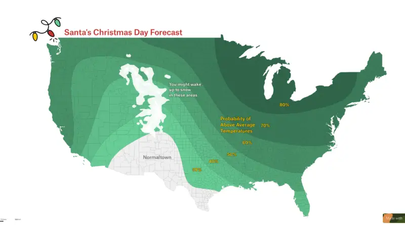 Christmas Forecast in the United States