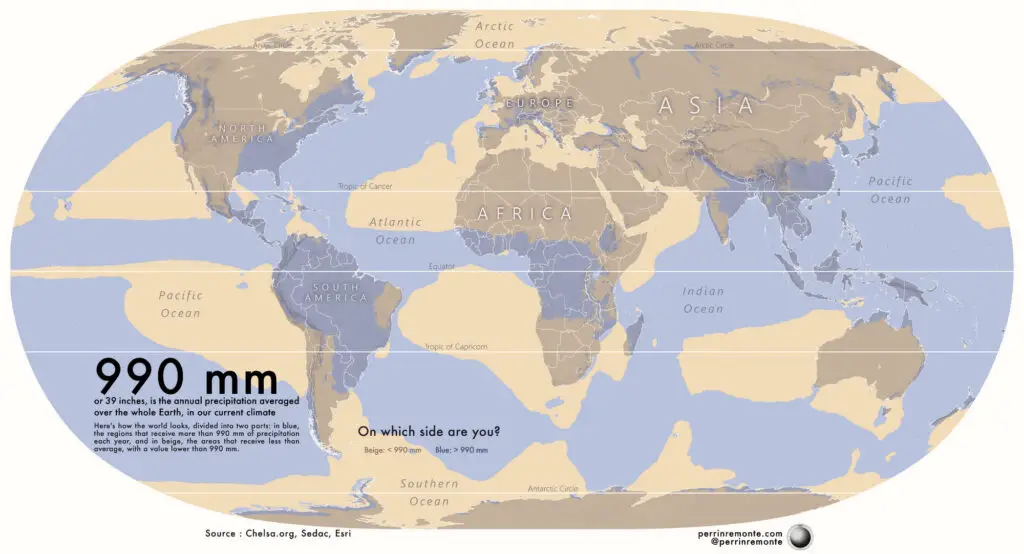 Unequal Distribution of Global Precipitation