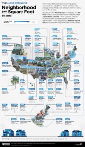 The Most And Least Expensive American Neighborhoods - Vivid Maps