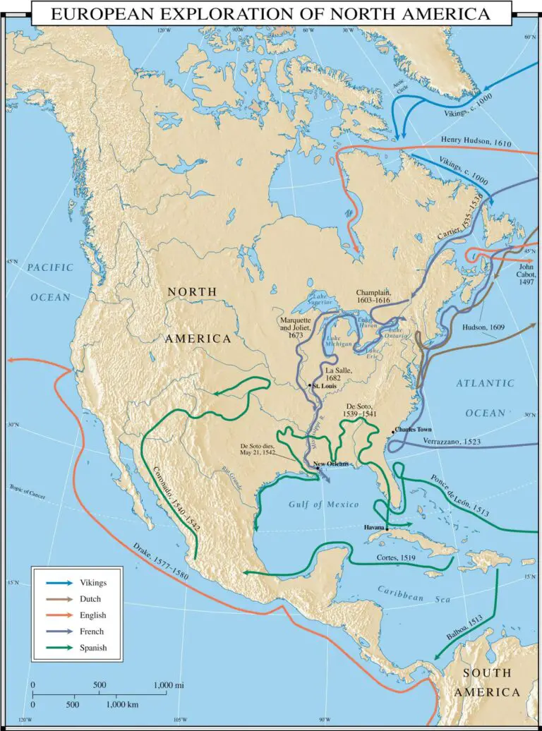 European exploration of North America Mapped - Vivid Maps