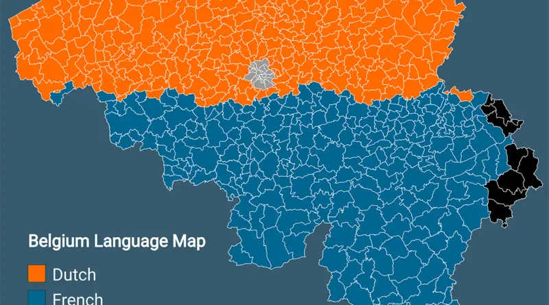 Language Map of Belgium