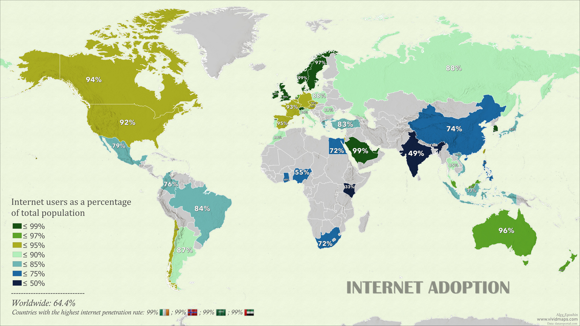 Mapped: The Countries Most Addicted To Screen Time - Vivid Maps