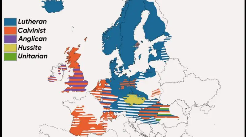 Protestant Reformation mapped