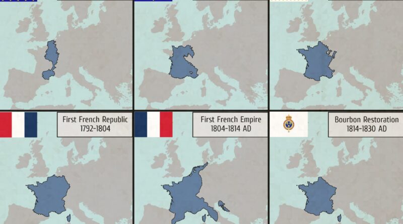 Evolution borders of France Mapped