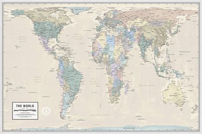 The Best World Map Posters In 2025 Vivid Maps Gall Orthographic World Map Poster 