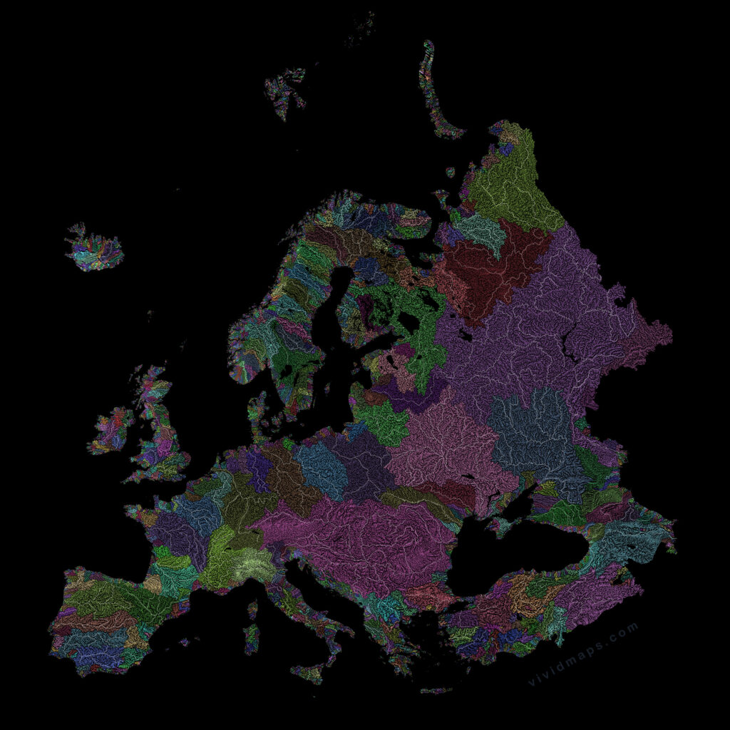 River Basins of Europe Mapped