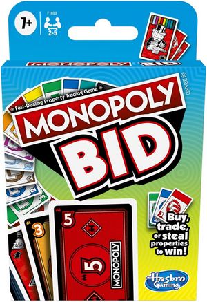 Monopoly bid card game