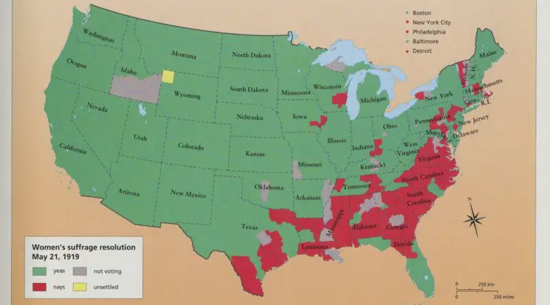 Vote for Women's Suffrage Mapped