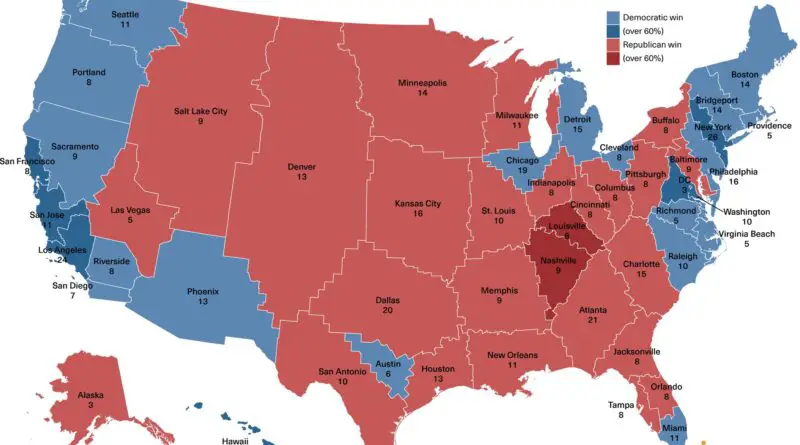 Map of 48 hypothetical US-states