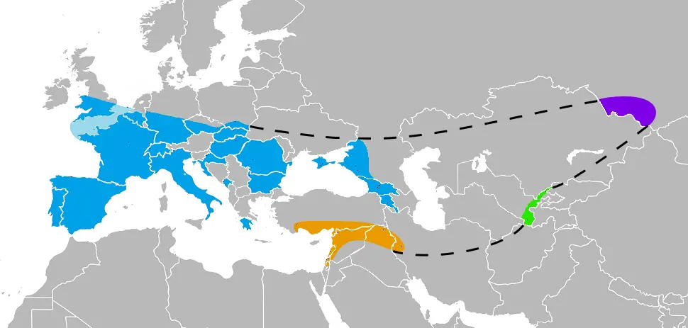 Neanderthal Range map