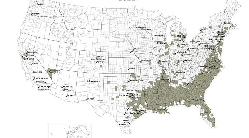 Map of African American Population