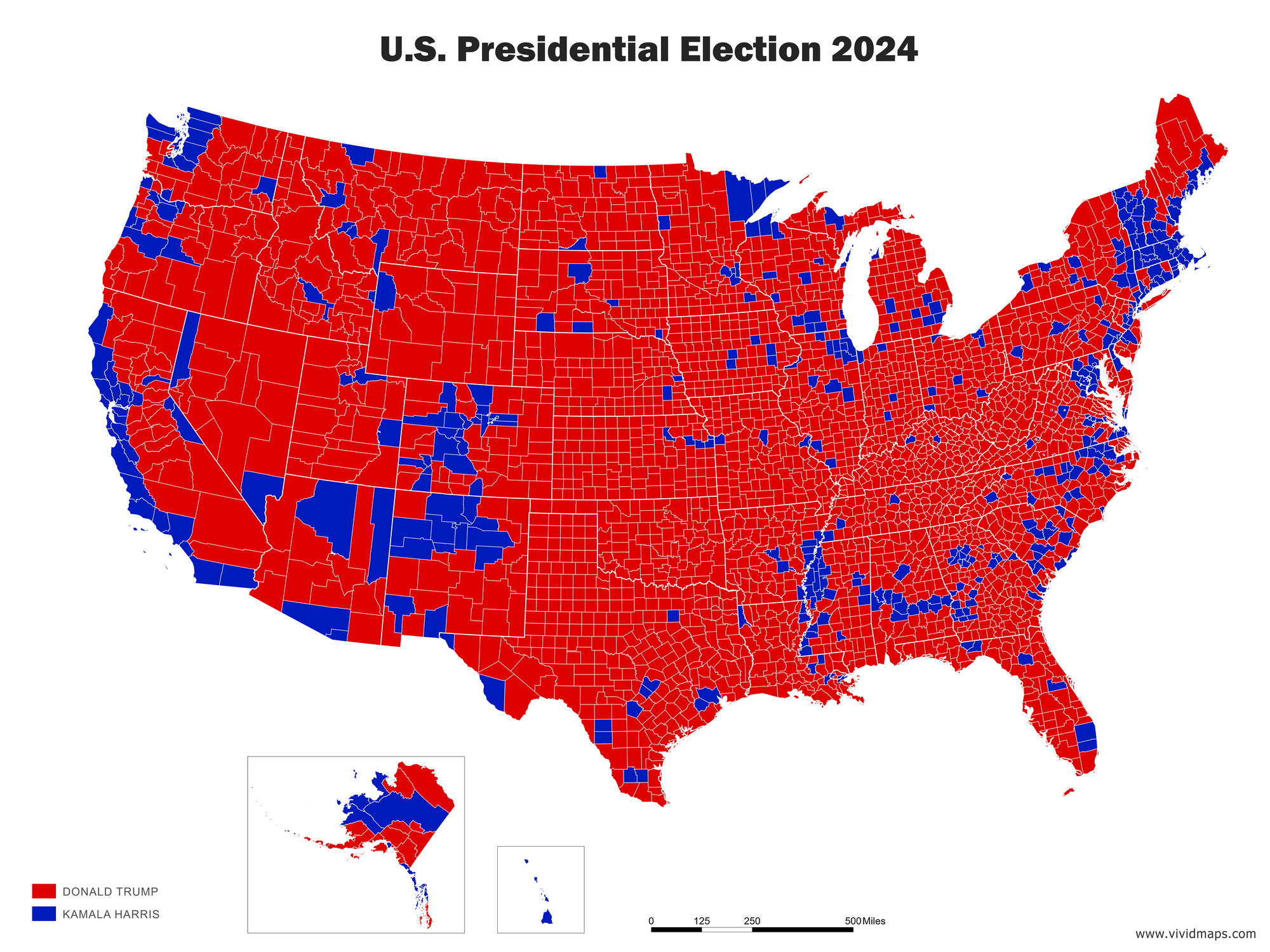 Mapping America's Rightward Shift The 2024 Presidential Election