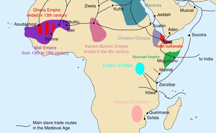 Arab slave trade mapped