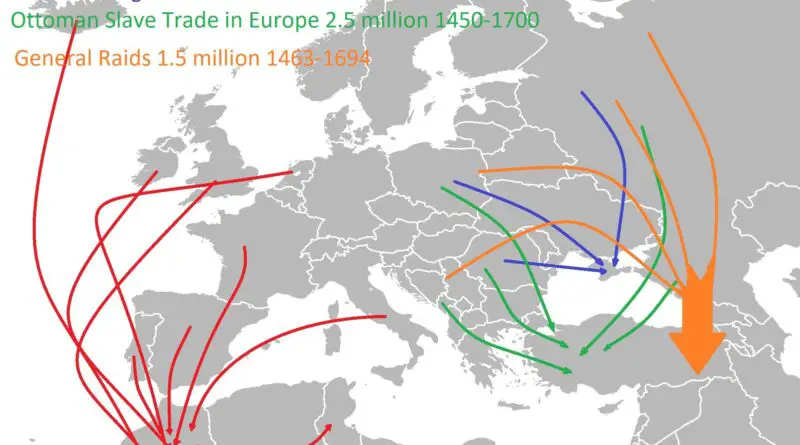 Mapped: Barbary slave in Europe