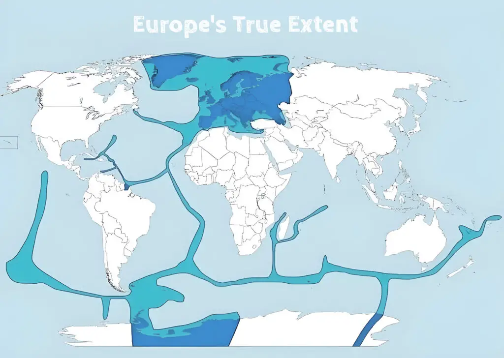 Europe's true extent with overseas territories