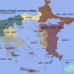 Map of Greek surname suffixes
