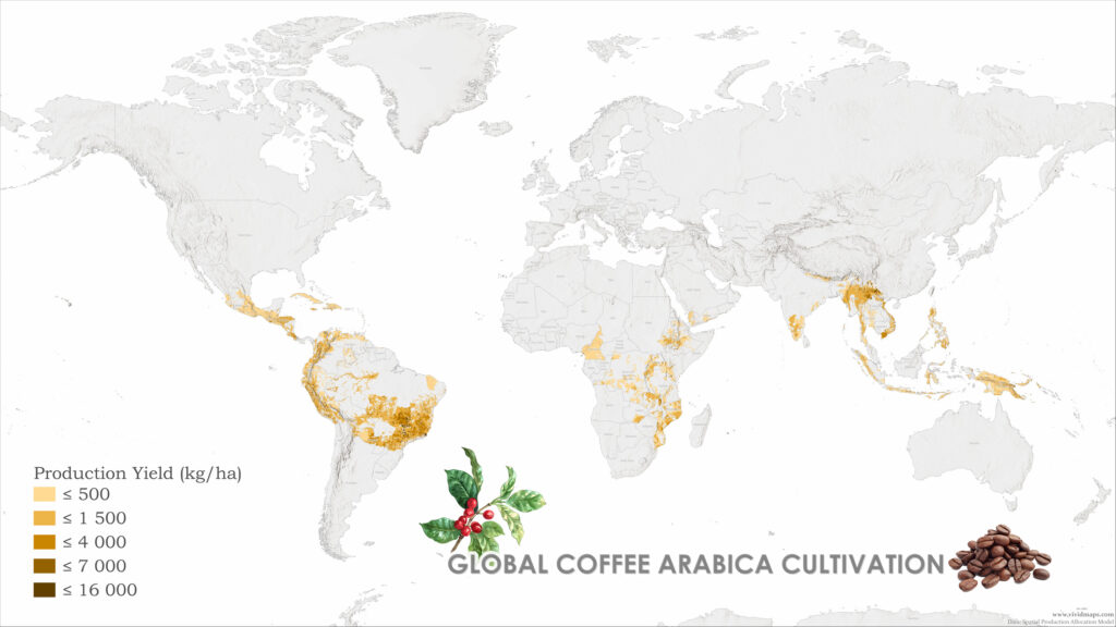 Global Coffee Arabica Cultivation Mapped