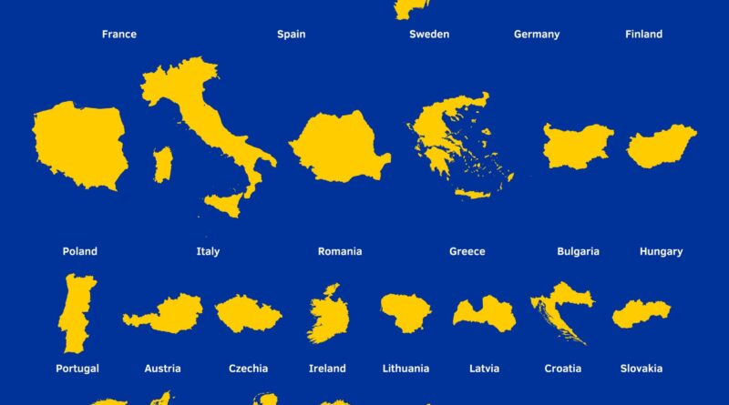 EU Members mapped