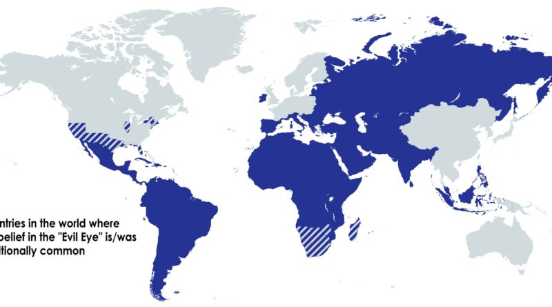 Mapped: Where the folk belief of the "Evil Eye" is common
