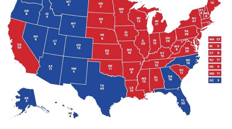 Every US States Highest Amount of Electoral Votes They Had In Their History