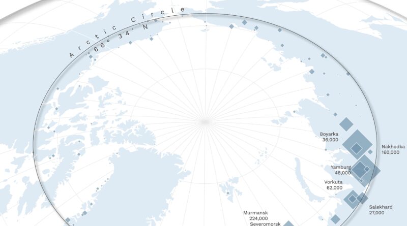 Populated places in Arctic mapped