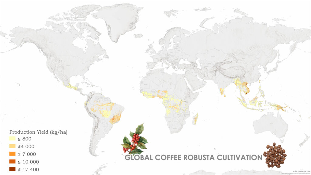 Global Coffee Robusta Cultivation Mapped