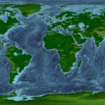 World map: All Ice on Earth Melted