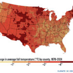 Fall is Warmer Now Mapped