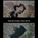 Akira Neo-Tokyo an Real Map of Tokyo