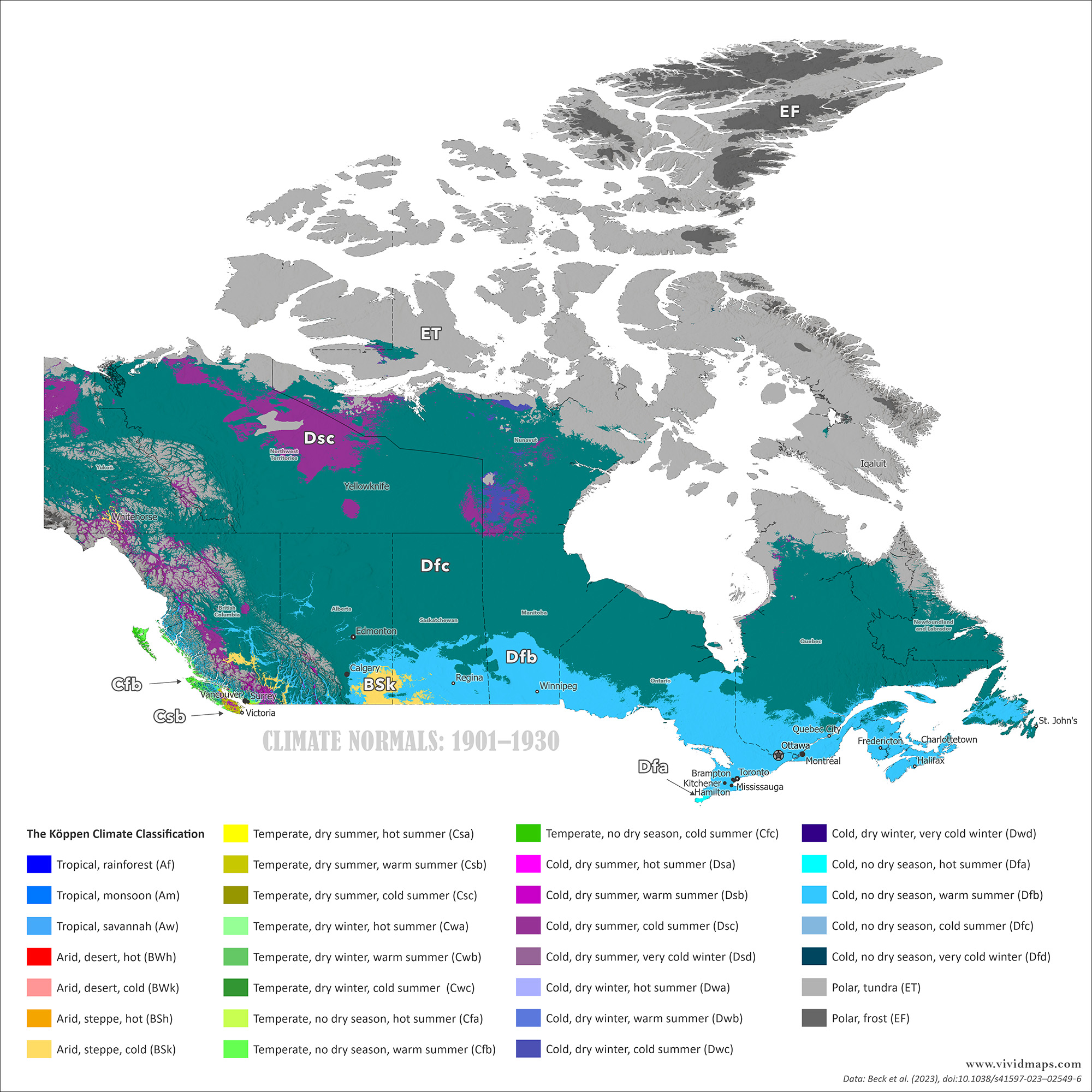 Climate in Canada in 1930