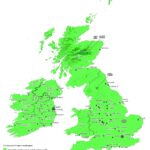 Map of the modern climate of the British Isles