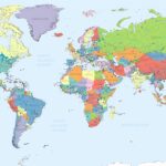 High-resolution world map