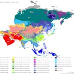 Modern Climate in Asia mapped