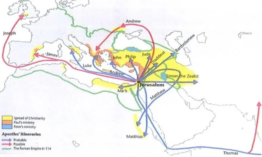 Where Jesus's Followers Went After His Death