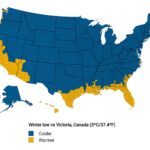 The U.S. winters compared to Canada's warmest city